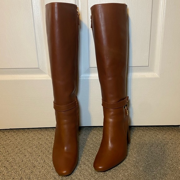 Lauren Ralph Lauren Makenna Leather Riding Boot Size 6 - Picture 3 of 13